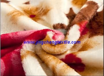 2015NEW flannel fleece fabric with printed design high quality
