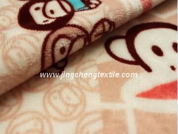 2015 flannel fleece fabric with printed design high quality,150D/288